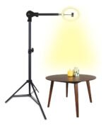RING LIGHT TRIPÉ RECLINÁVEL LED BRANCO FRIO E QUENTE